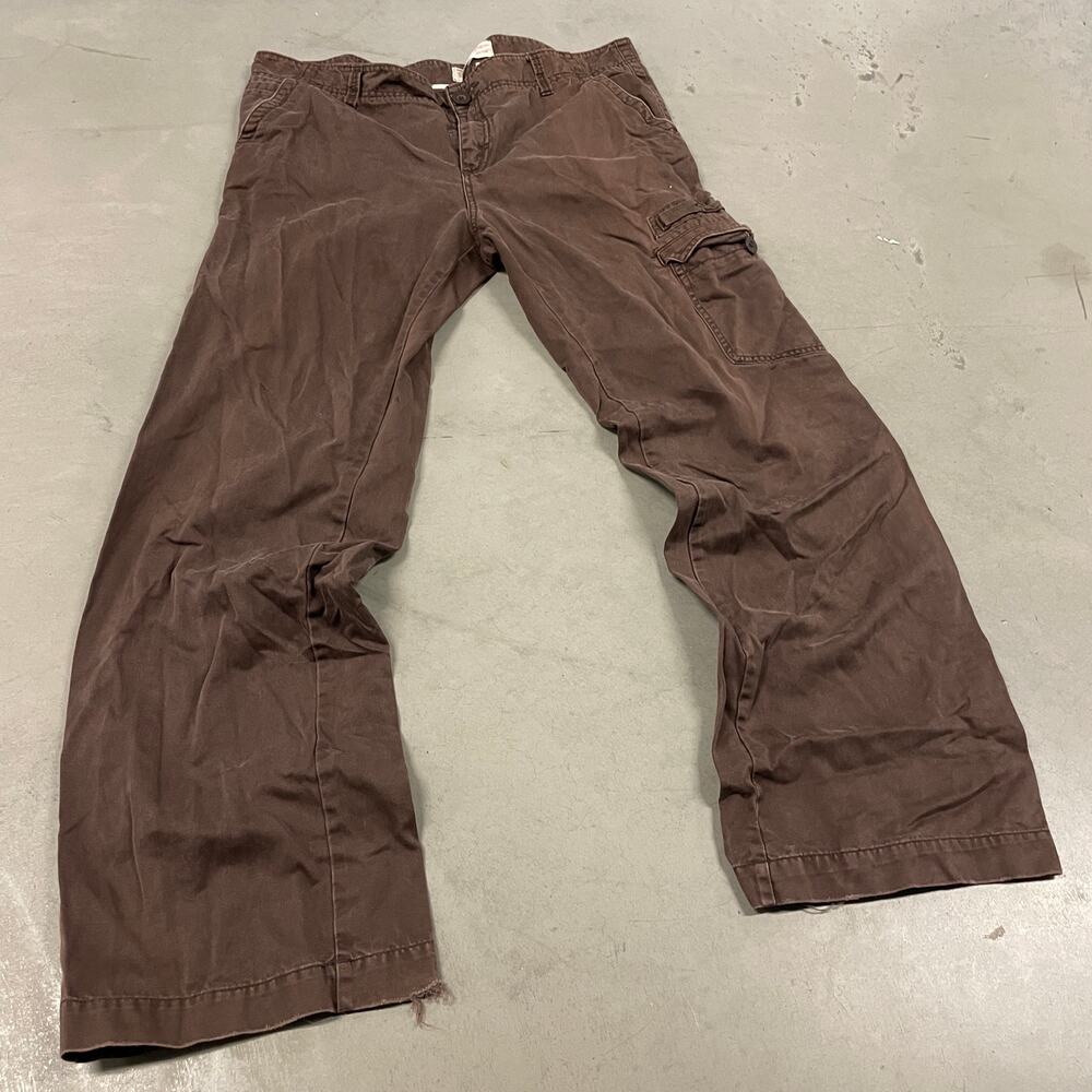 y2k old navy low rise cargo flare pants 36x31